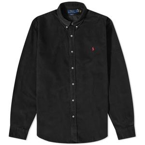 Ralph Lauren corduroy button up - black